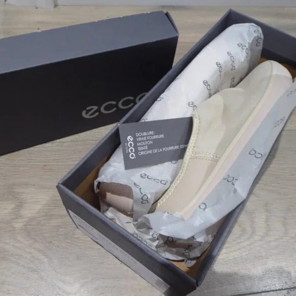 Ecco Women's Street Tray Hygge Slip On Fur Slipper